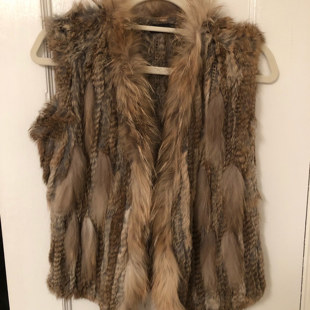 Love Token Real Rabbit Fur Vest